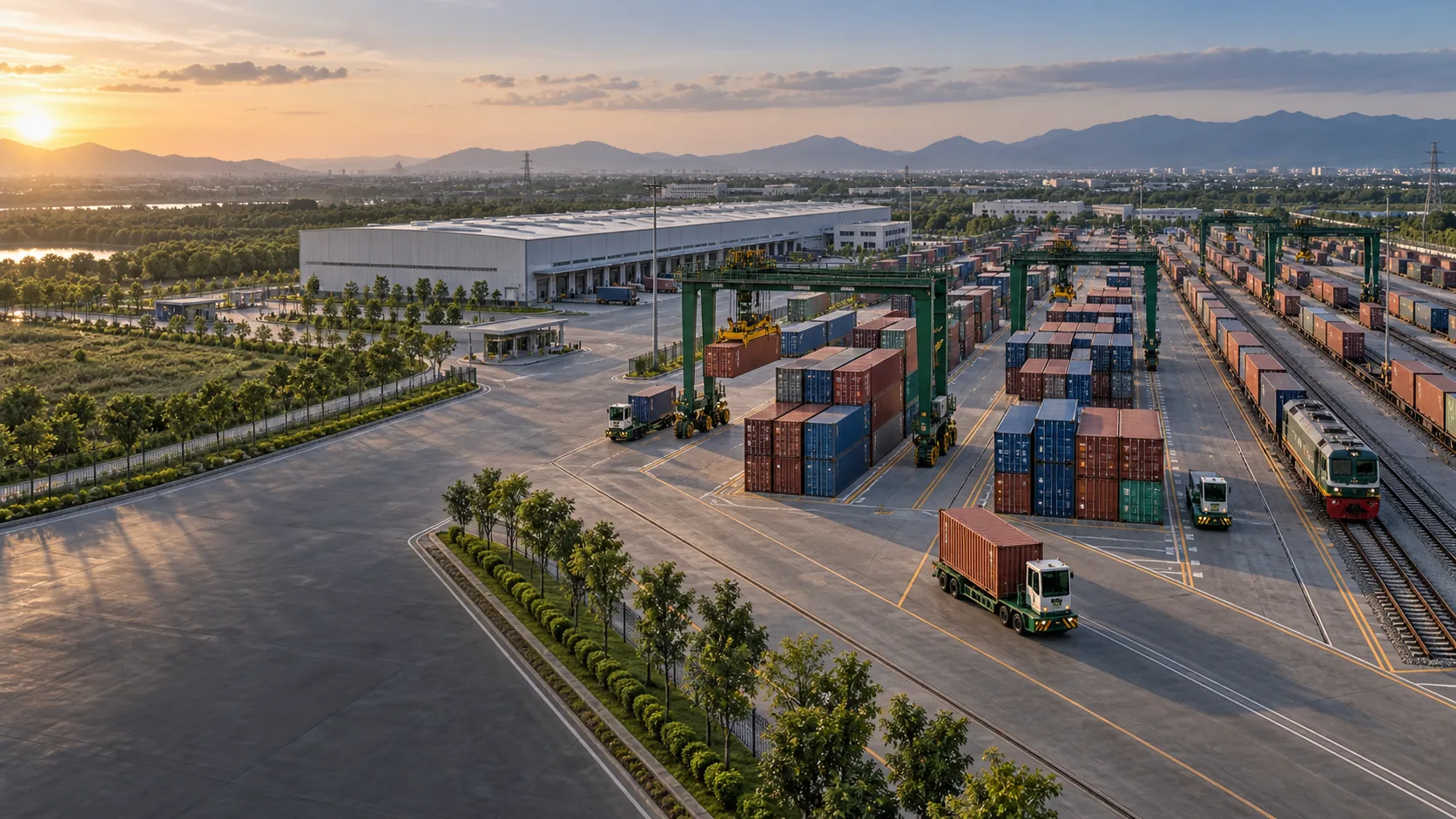 Depot container và cảng cạn đường sắt